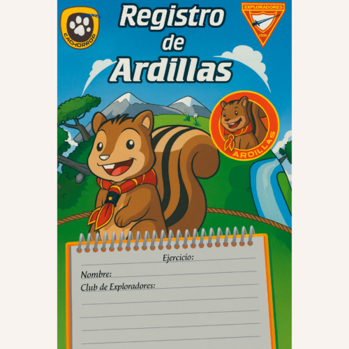 Tarjeta de Grado de Ardillas - 3 años