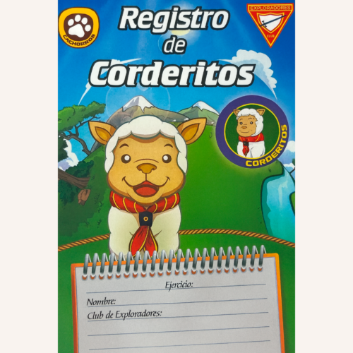 Tarjeta de Grado de Corderitos - 4 años